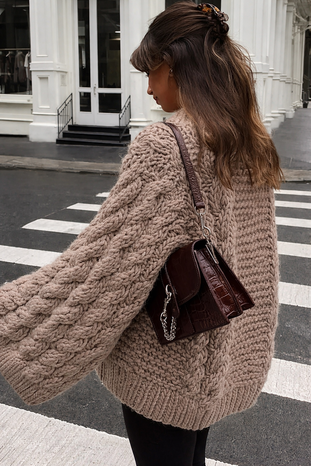 Oversize Strickpullover für Damen weich warm stilvoll modern