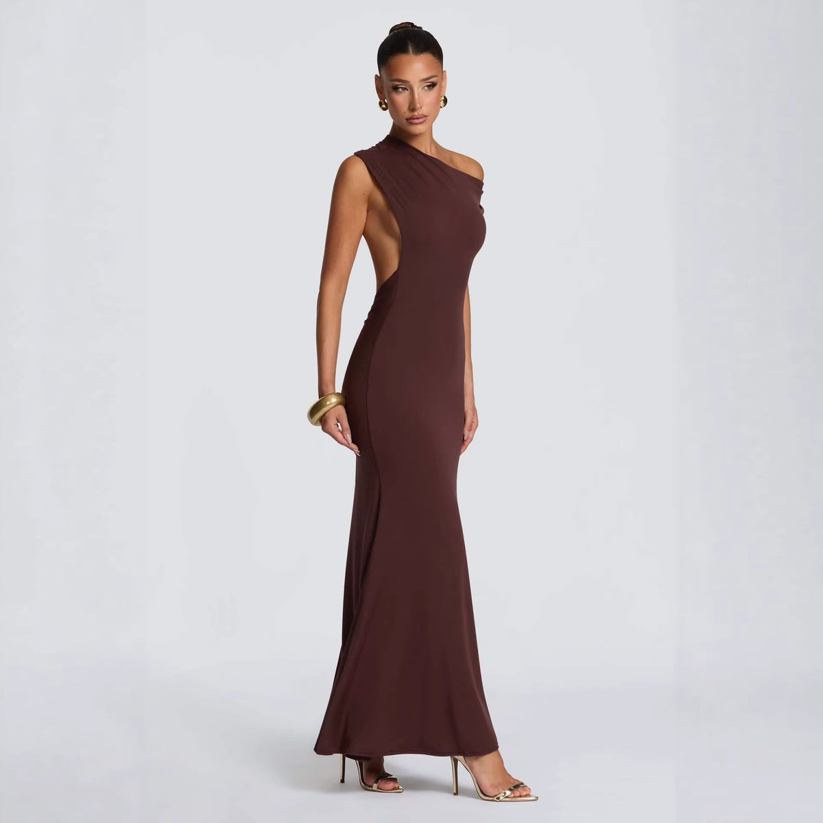 Schulterfreies Abendkleid Damen elegant für den Abend