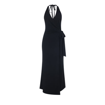 Elegantes Halter Bodycon Kleid mit Schlitz für Damen