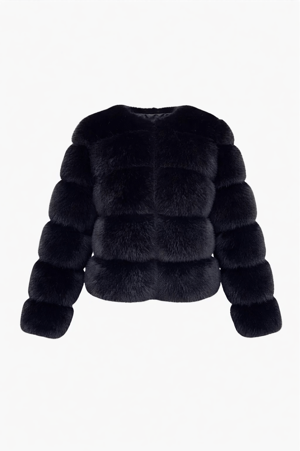 Trendige Kunstpelzjacke für Damen elegant und warm