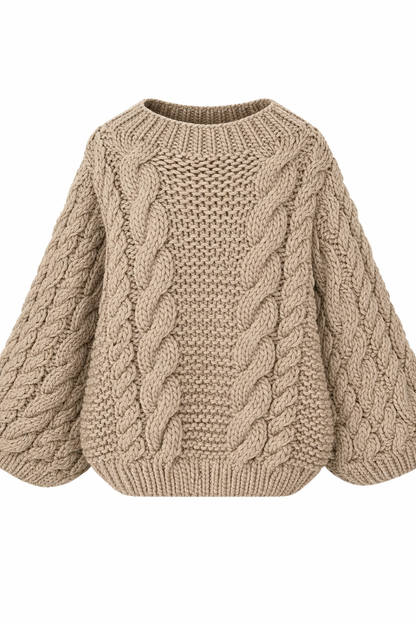 Oversize Strickpullover für Damen weich warm stilvoll modern