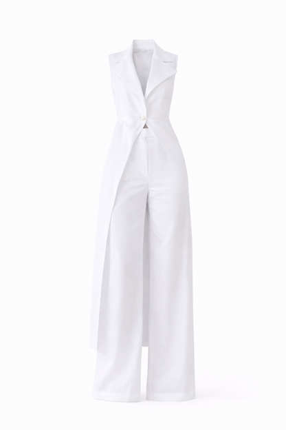 Gestreifter figurbetonter Jumpsuit für Damen modern