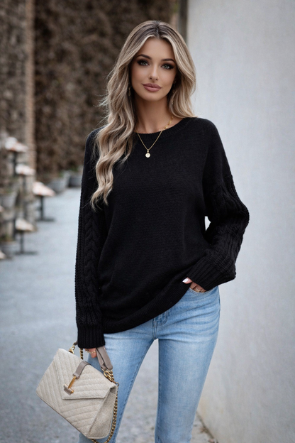 Eleganter Damen Strickpullover weich warm stilvoll modern