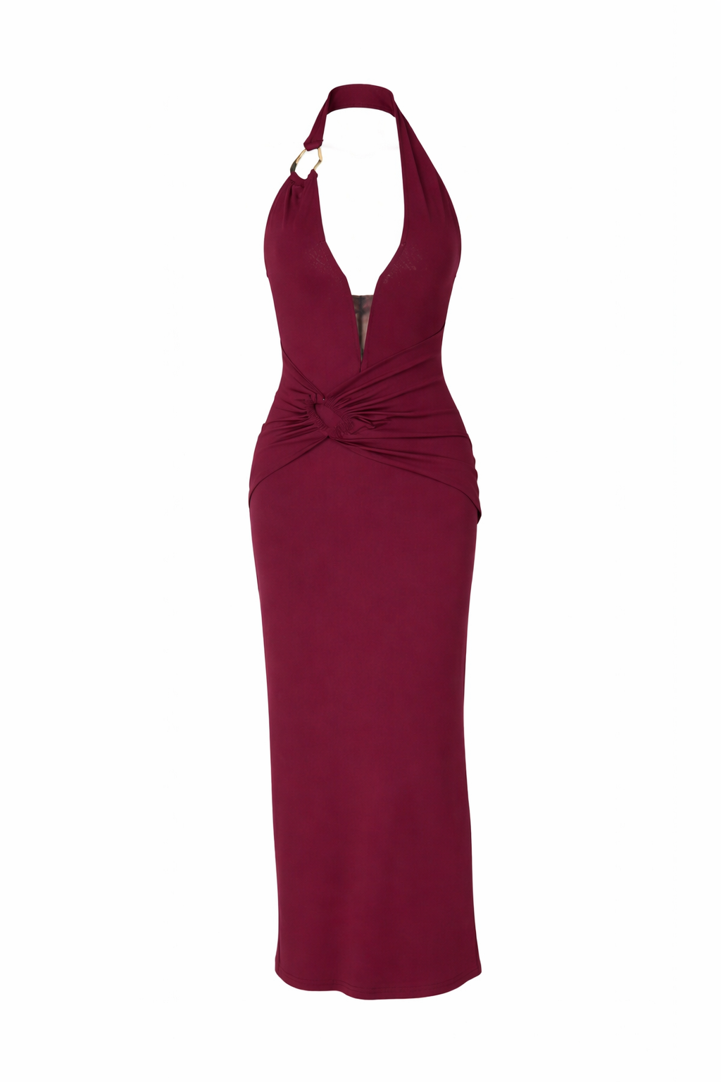 Damen Maxikleid mit V Ausschnitt elegant für Abende