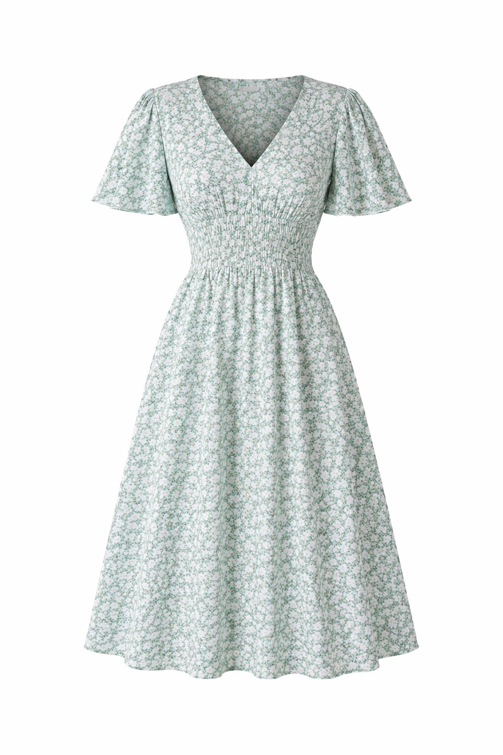 Sommerkleid mit Blumenmuster Damen elegant für den Sommer