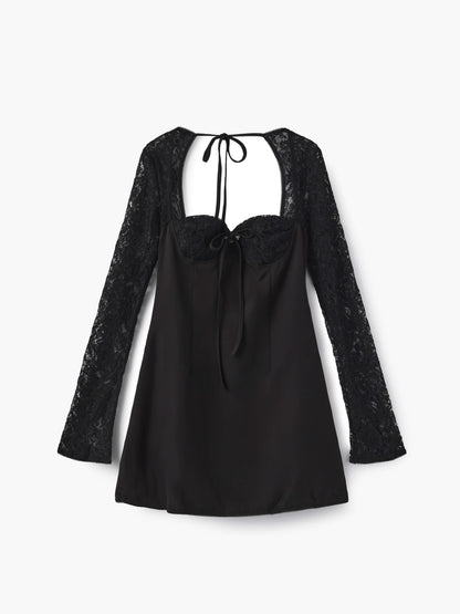 Elegantes Spitzen Minikleid mit Spitzendetails für Damen