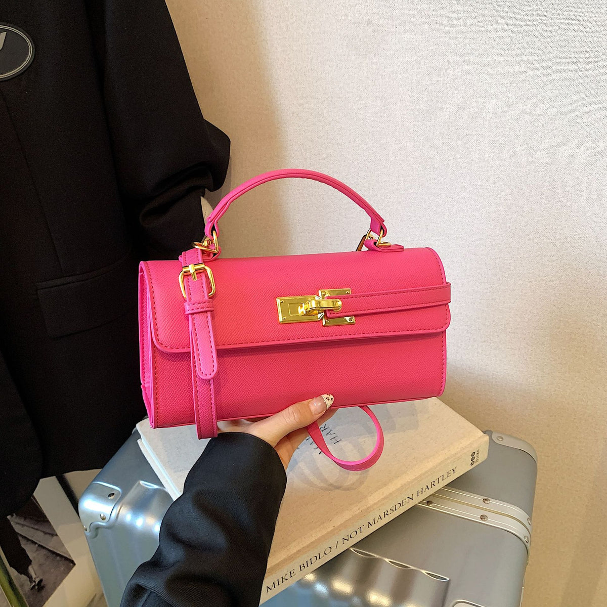 Elegante Handtasche mit Schlossverschluss für Damen